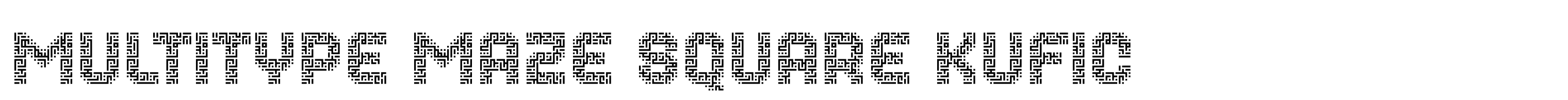 MultiType Maze Square Kufic